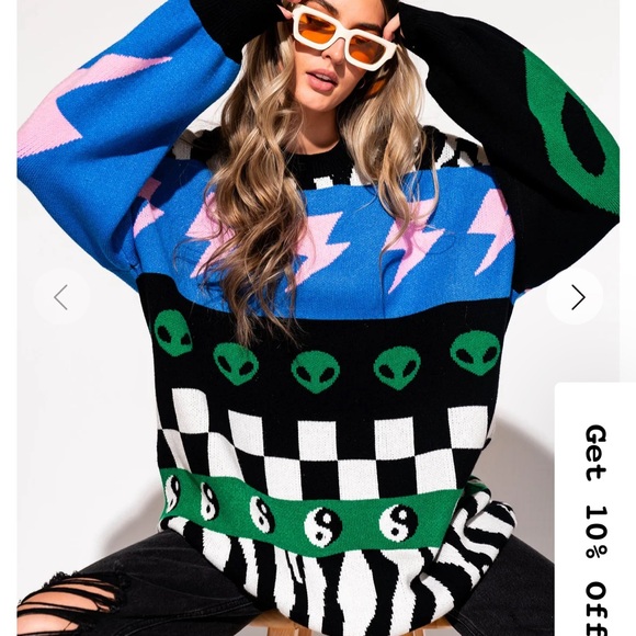 Dressed in LALA Sweaters - Dressed in Lala Wonderstruck Bubble Sleeve Sweater